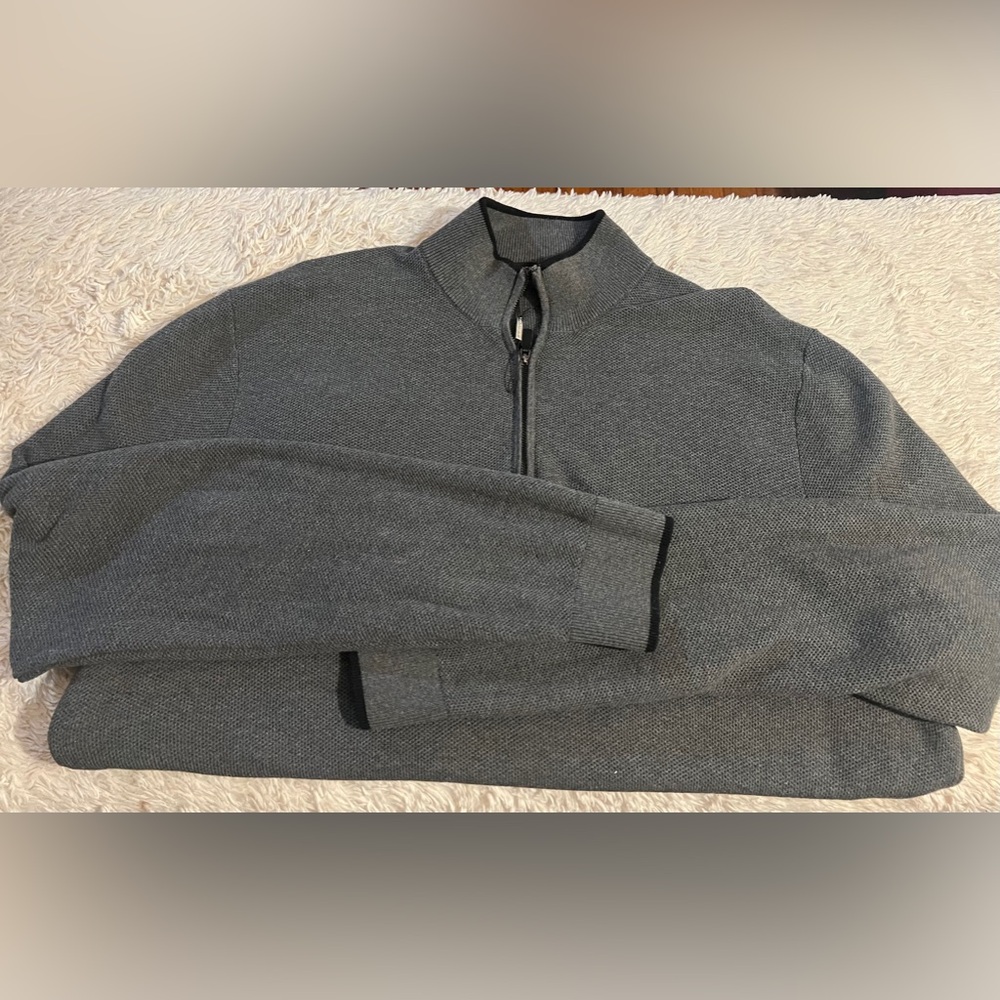 Men’s Michael Kors NWT 3XL Grey 3/4 zip sweater